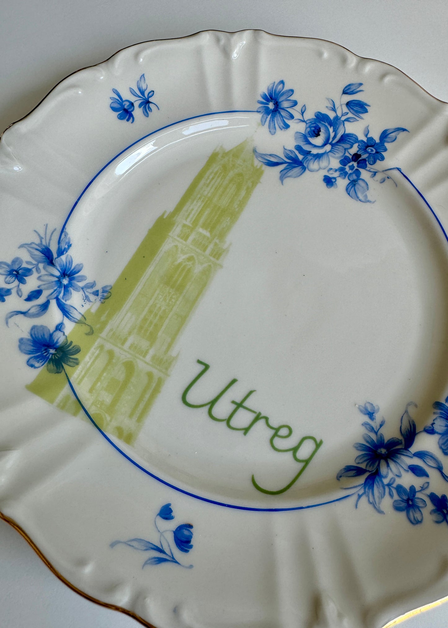 Ontbijtbordje - Delftsgroen Utreg