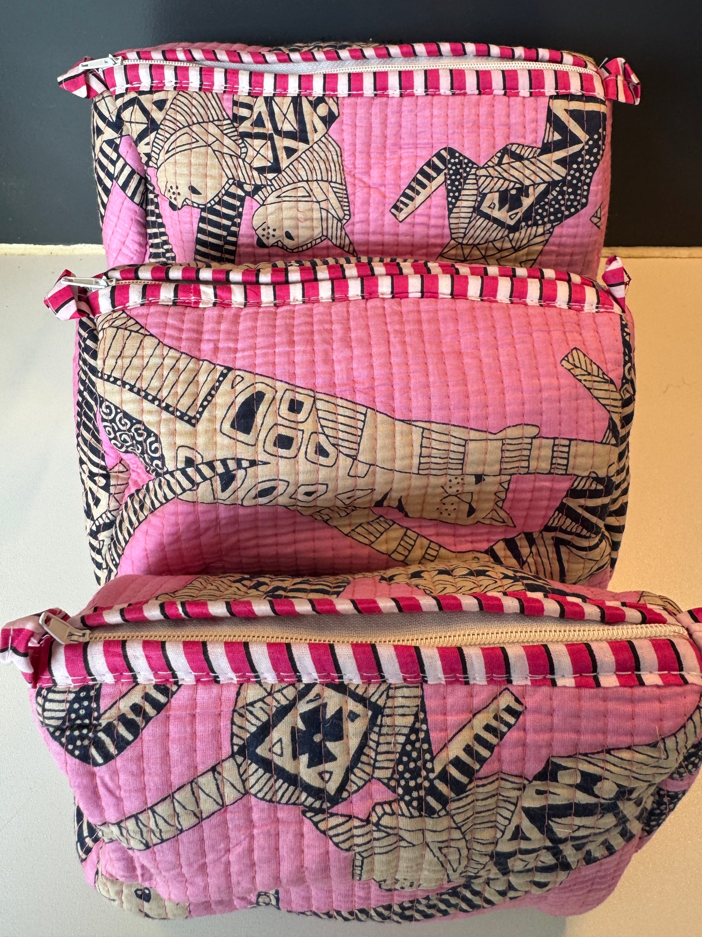 Set van 3 toilettasjes • makeuptasjes