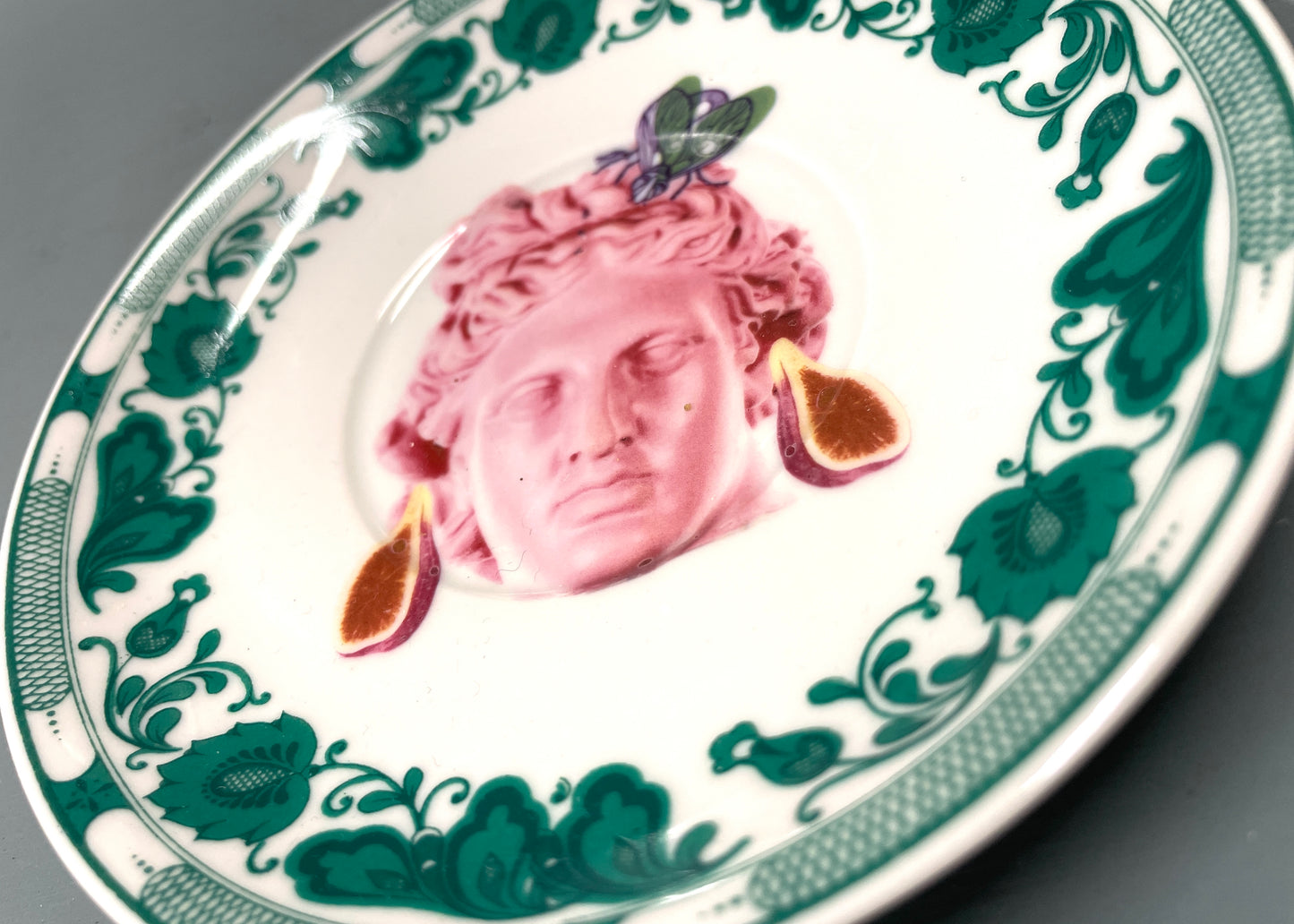 Gepimpt bordje - Lady in pink