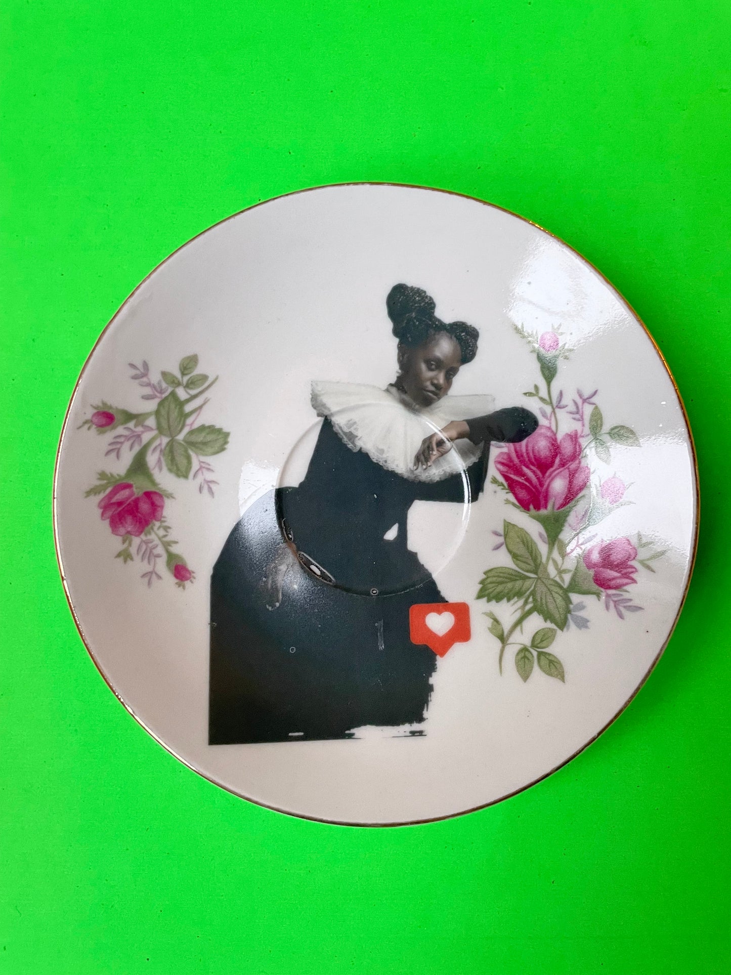 Gepimpt bordje - Flower chilling