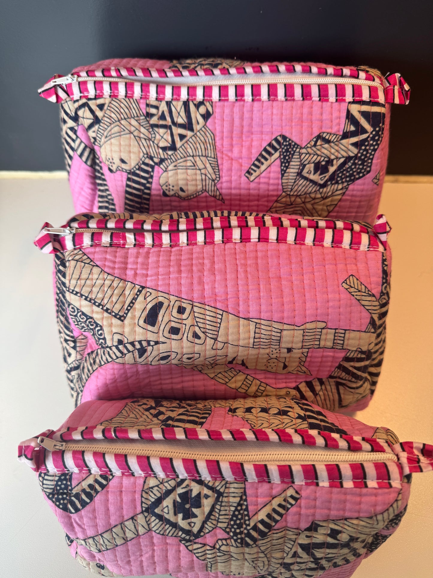 Set van 3 toilettasjes • makeuptasjes