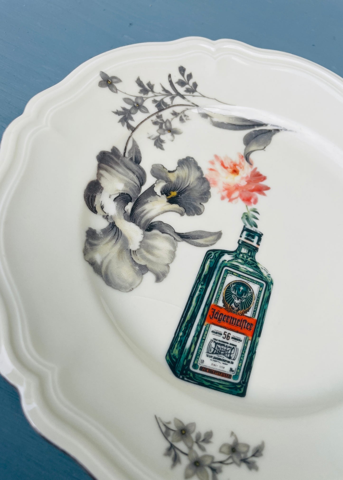 Gepimpt bord - Jägermeister in flowers