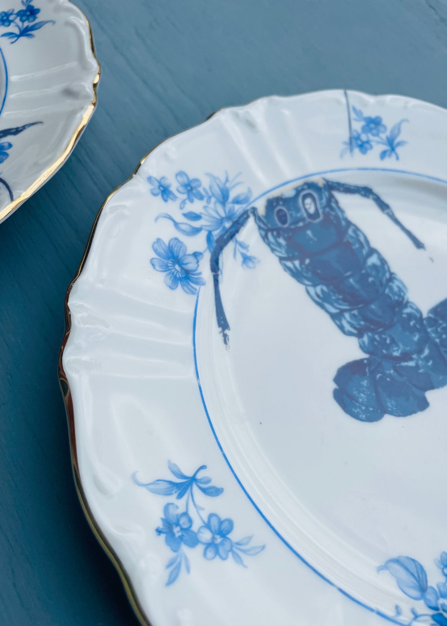 Wandborden set - Lobster in blue