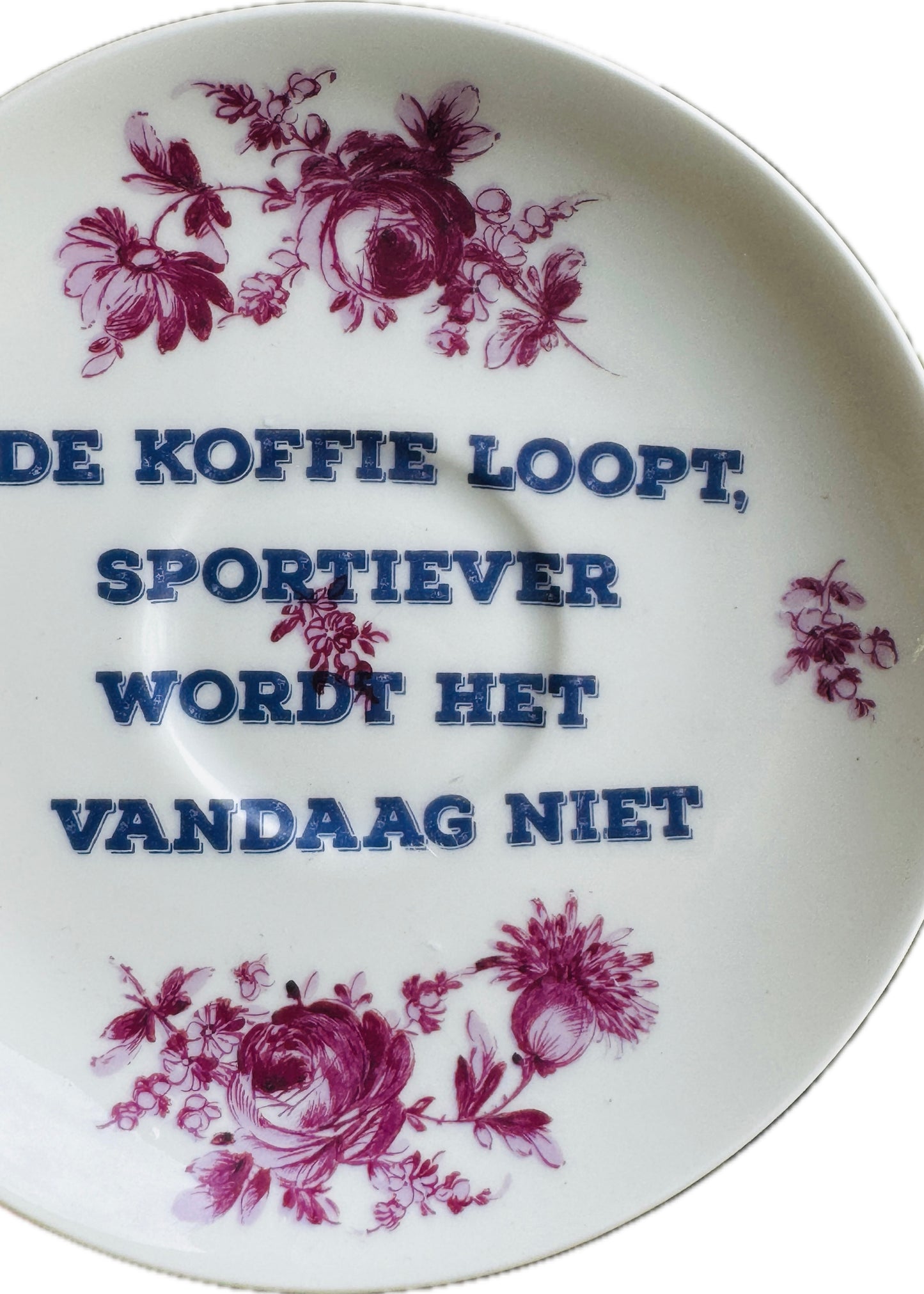 Wandbordje ‘Koffie loopt’